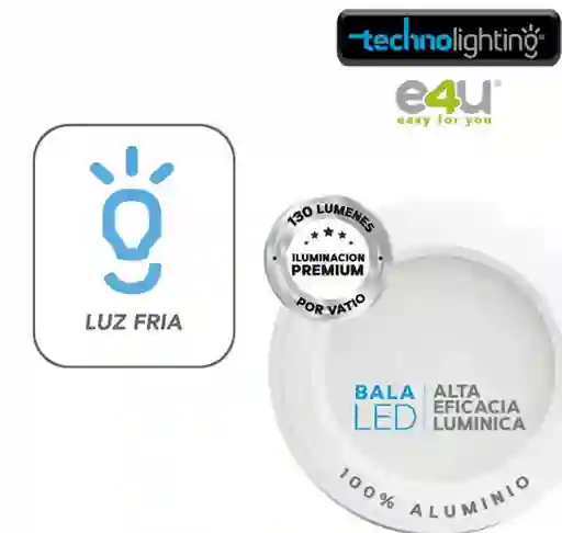 Bala Led 1170lm 9w Lfria Blanca