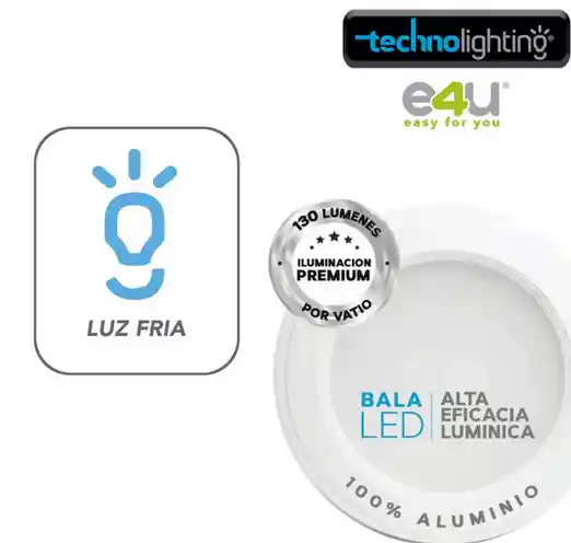 Bala Led 1170lm 9w Lfria Blanca