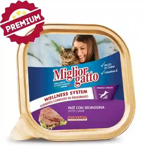 Alimento Húmedo Gato - Buey, Hígado Y Zanahoria - Super Premium Miglior Gatto