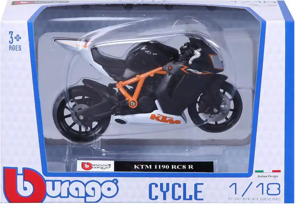 Moto De Colección Ktm 1190 Rc8 R Escala 1/18 Bburago Original