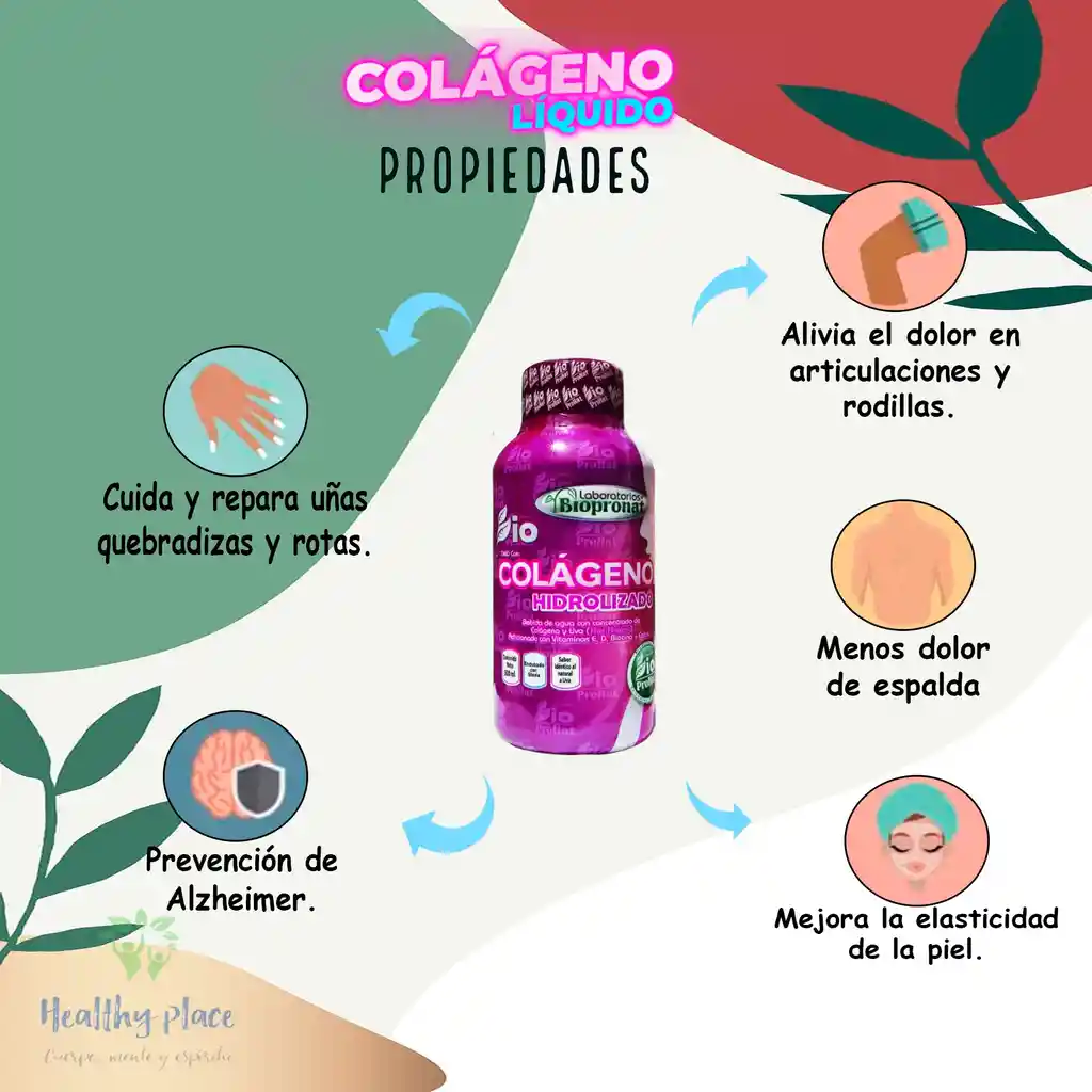 Colageno Hidrolizado Liquido 500ml Biopronat