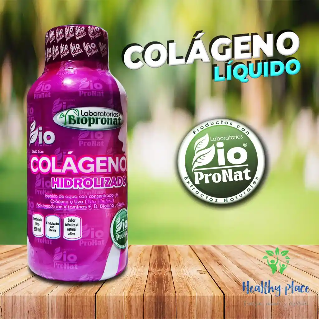 Colageno Hidrolizado Liquido 500ml Biopronat