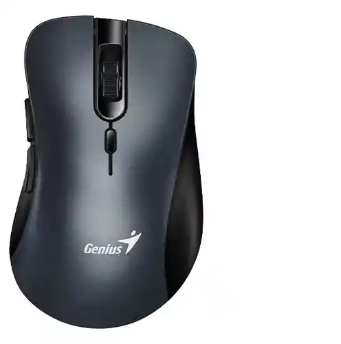 Mouse Genius Ergonómico Inalambrico Silencioso 8100s Gris