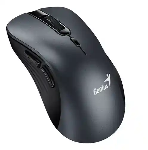 Mouse Genius Ergonómico Inalambrico Silencioso 8100s Gris
