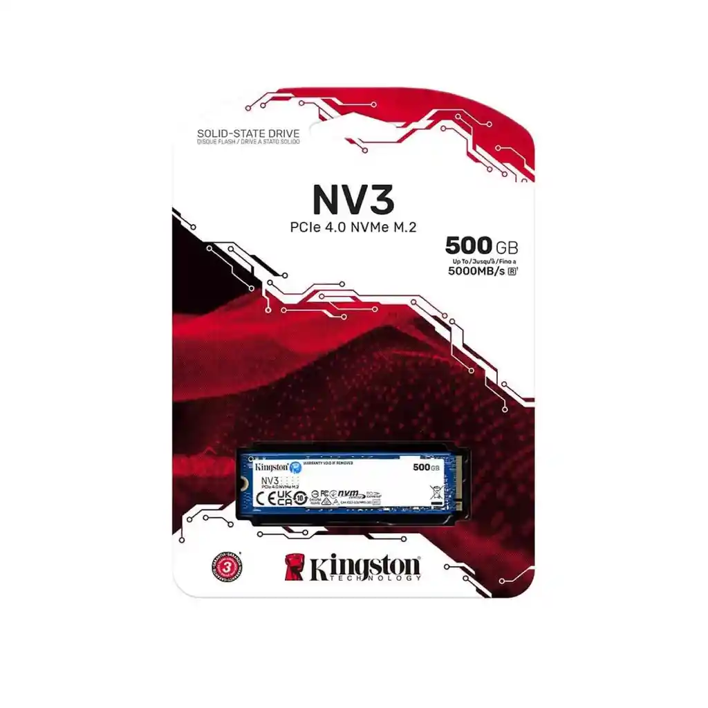 Disco Ssd Kingston M2 Pcie 500gb Snv3s