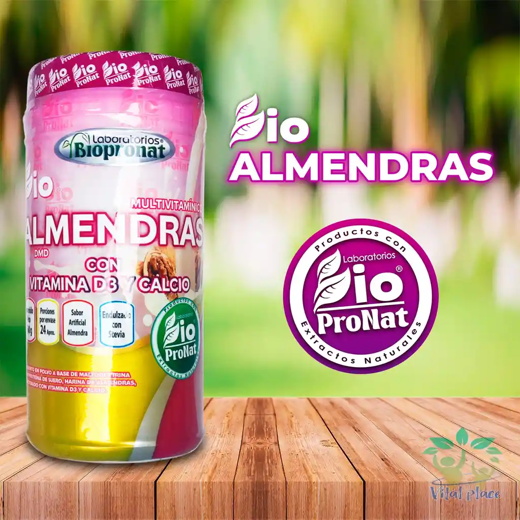 Harina De Almendras Vitamina D3 Y Calcio 700g Biopronat