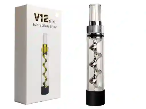 Pipa De Vidrio V12 Mini Twisty Glass Blunt