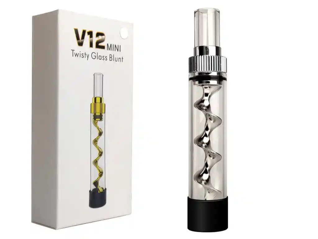 Pipa De Vidrio V12 Mini Twisty Glass Blunt