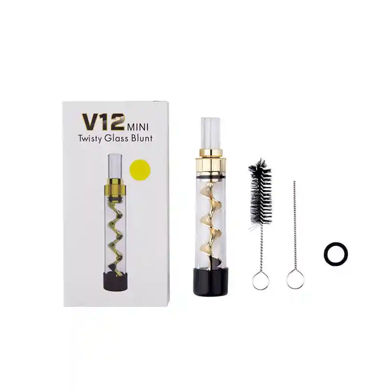 Pipa De Vidrio V12 Mini Twisty Glass Blunt