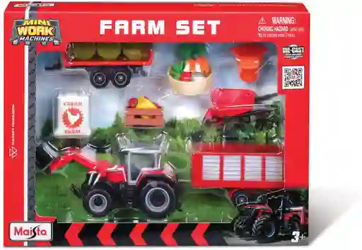 Set De Granja Y Maquinas De Trabajo Diecast Maisto Original