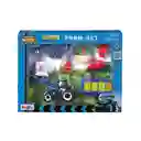 Set De Granja Y Maquinas De Trabajo Diecast Maisto Original