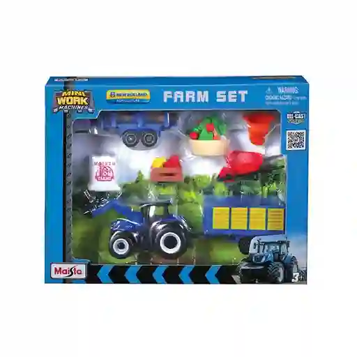 Set De Granja Y Maquinas De Trabajo Diecast Maisto Original