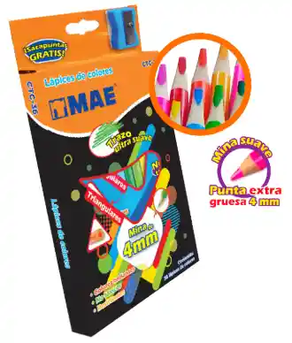 Colores Triangulares Mae 4 Mm