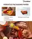 Papel De Carnicero Kraft Rosa 60 Metros X 18 Pulgadas Butcher Paper