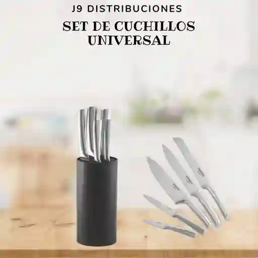 Set De Cuchillos Platino Elite Universal