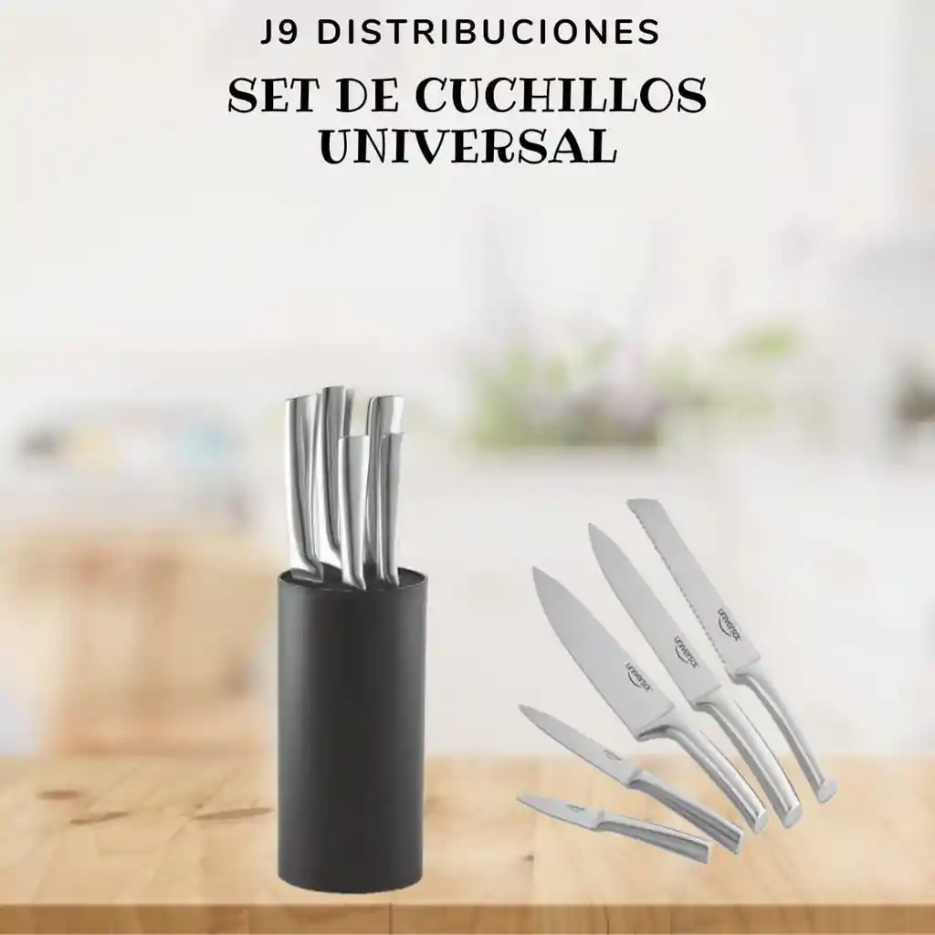 Set De Cuchillos Platino Elite Universal