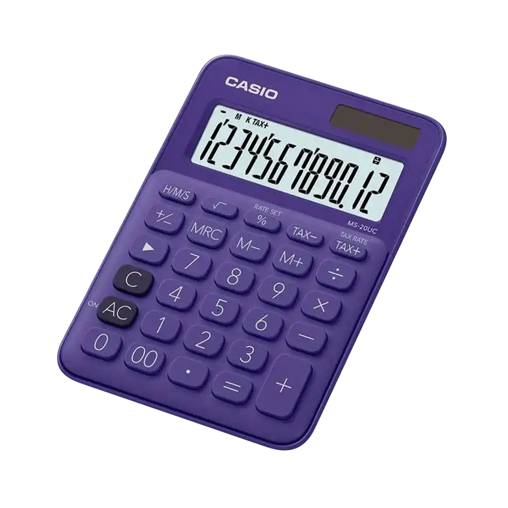 Casio Calculadora Casio 12 Dígitos Morado