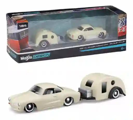 Carro De Colección Volkswagen Karmann 1966 1/64 Maisto