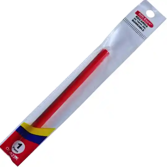Repuesto (recarga) Esfero Borrable Rojo