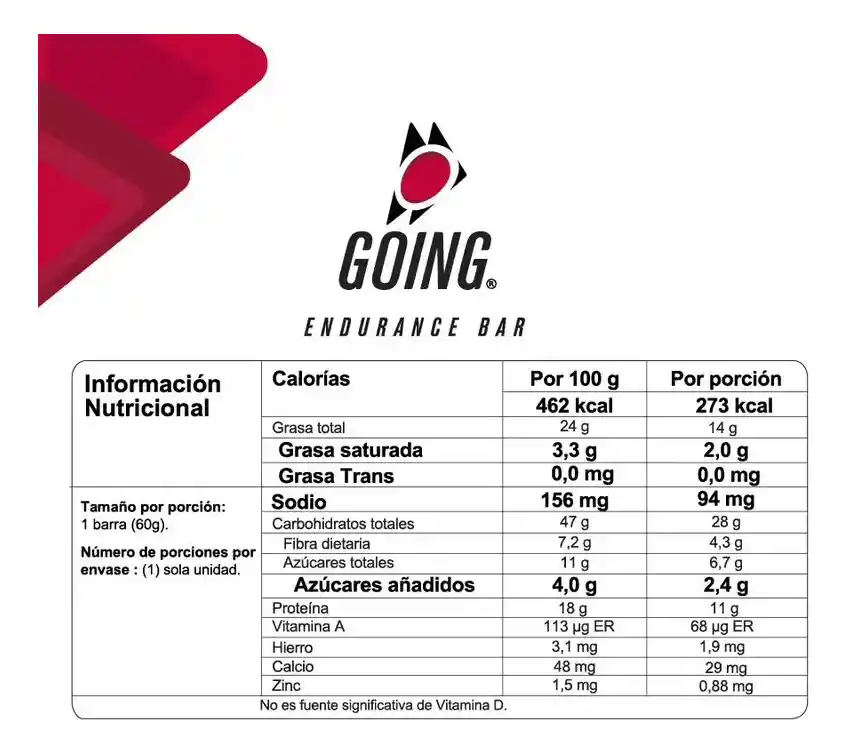 Barra De Proteína Going X12 Und - Frutos Rojos