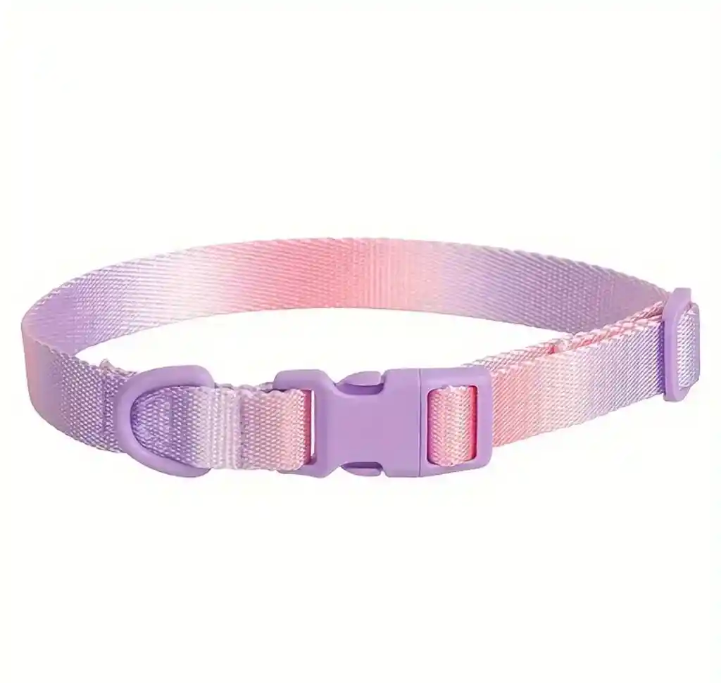 Collar Para Perro - Gradient Morado Rosado - Talla M