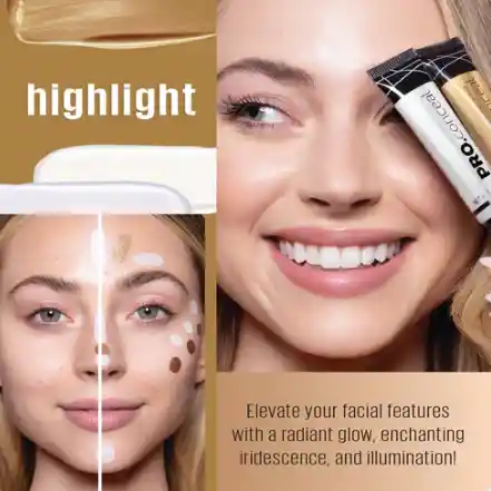 Iluminador Líquido L.a Girl Pro Concealer Highlighter- Champagne Highlighter