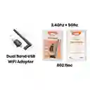 Adaptador Wifi Usb Doble Banda 24g 5g 600mbps Con Antena
