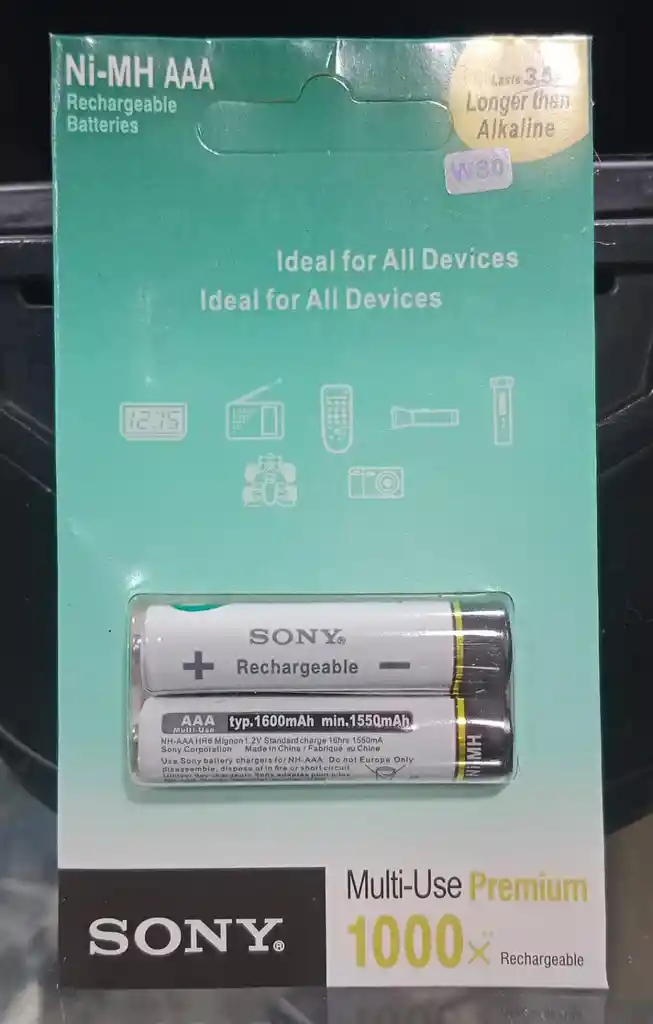 Pilas Recargables Tipo Sony Cycleenergy Ni Mh Aa De 2700mah-