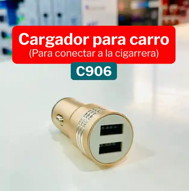 Cargador Para Carro 12v/24v 3.1a Aluminio Pzx C906