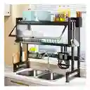 Platero Escurridor De Platos Organizador Tapa + Dispensador
