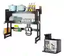 Platero Escurridor De Platos Organizador Tapa + Dispensador