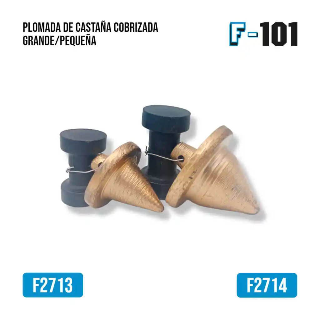 Plomada De Castaña Cobrizada Pequeña