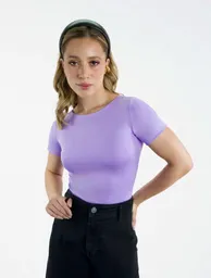 Body Para Mujer Manga Corta - Antoniette Lila Xl