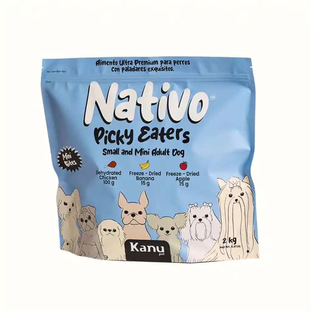 Alimento Nativo Picky Eaters Adulto Mini Kanu Pet Para Perro