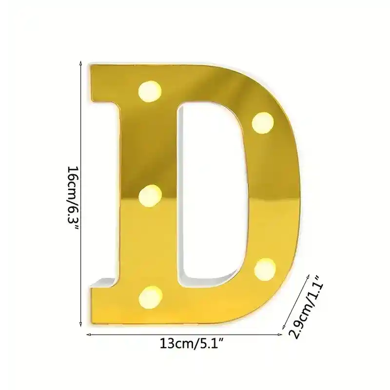 Letras De Hbd Decorativas De Luces Para Fiesta Cumpleaños