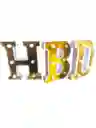 Letras De Hbd Decorativas De Luces Para Fiesta Cumpleaños
