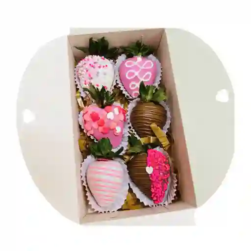 Caja De Fresas X6