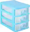 Organizador Plástico Con 3 Cajones