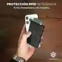 Billetera Cuero Hardley Tarjetero Protección Rfid - Negra