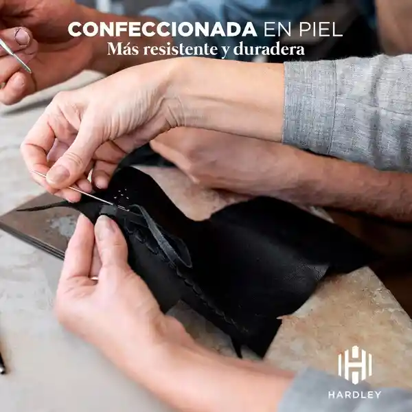 Billetera Cuero Hardley Tarjetero Protección Rfid - Negra