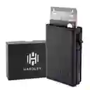 Billetera Hombre Hardley Tarjetero Protección Rfid - Saffiano