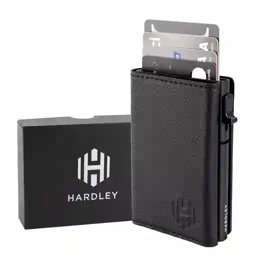 Billetera Hombre Hardley Tarjetero Protección Rfid - Saffiano