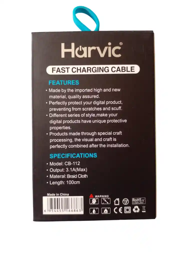 Cable Lightning Harvic Cb-112