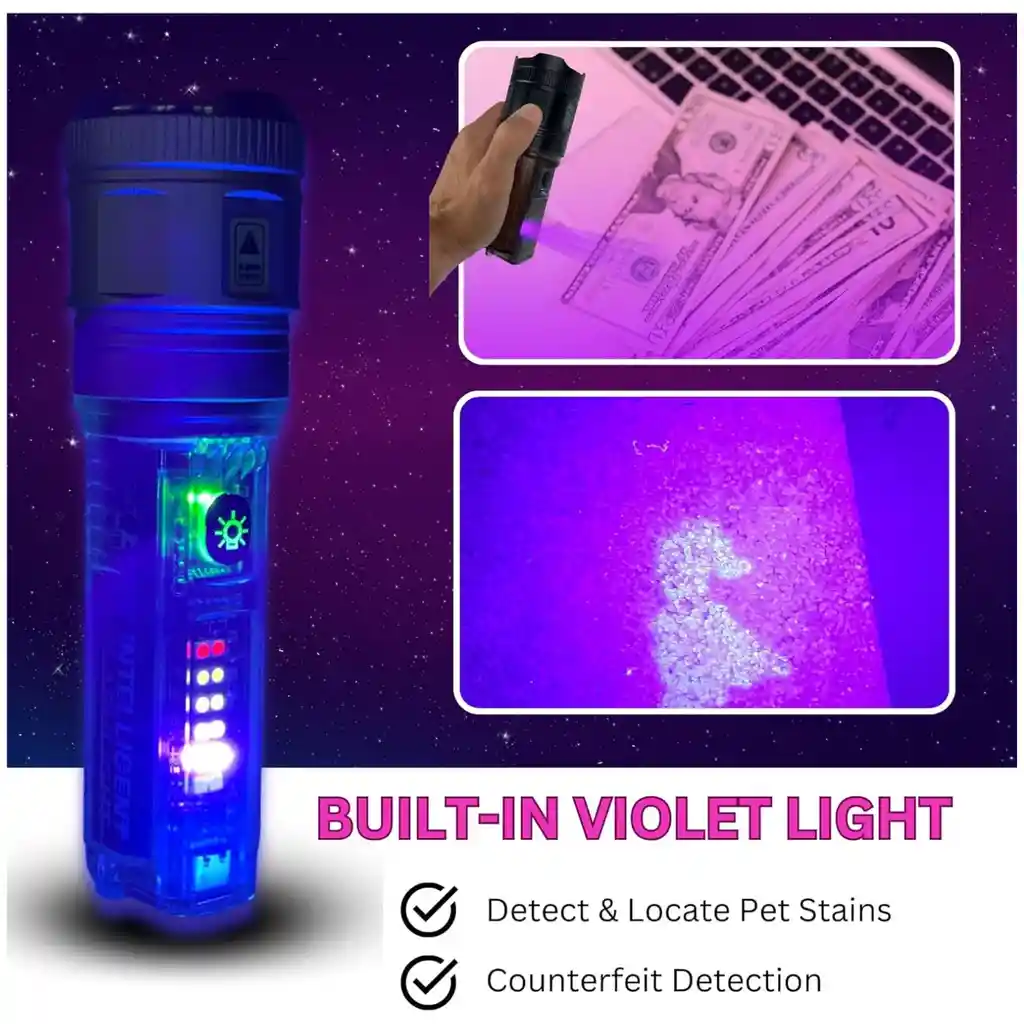 Linterna Led Recargable Multifuncional
