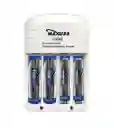 Cargador + Pilas Recargable Maxuss C804b 2 Pilas Aa3000 Mah Y 2 Pilas Aaa 1100 Mah