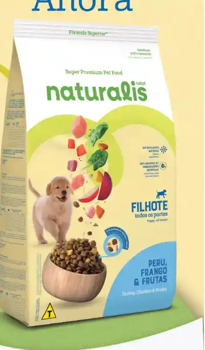 Naturalis Cachorro Filhote Peru, Frango Y Frutas 10,1kg