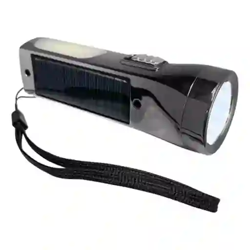 Mini Linterna Led Portatil Recargable Usb Con Panel Solar