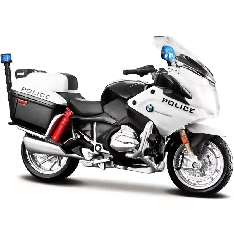 Moto A Escala De Policía Escala 1.18 Maisto Original Diecast