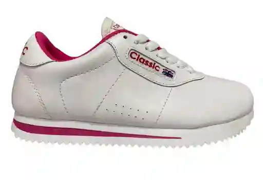 Tenis Casual Deportivo Zapato Clásico De Moda Calzado Unisex Fucsia Talla 33