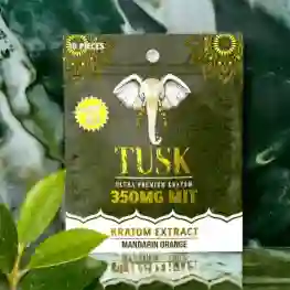 Gomitas De Extracto De Kratom Tusk Ultra Premium, 10 Unidades, Mandarina, 350 Mg